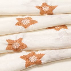 画像1: 帯揚げ　絽輪出し桔梗 　浅緋（あさひ）色（02）