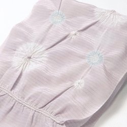 画像1: 帯揚げ　絽輪出し水玉に傘巻 　（01）