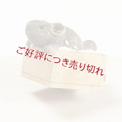 画像1: 黄楊根付　鼠枡【岡壱名入り】【桐箱付き】（2025年6月掲載）