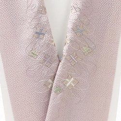 画像1: 刺繍半襟　糸巻　鴇鼠（ときねず）（01）