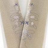 刺繍半襟　糸巻　枯色（かれいろ）（02）