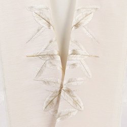 画像1: 刺繍半襟　羽根　サモンピンク（02）