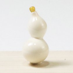 画像1: 象牙根付　ひょうたん（象牙）【岡壱名入り】【桐箱付き】（2025年9月27日掲載）