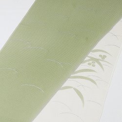 画像1: 帯揚げ　ローケツ染分に露芝　（03）