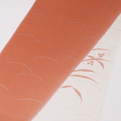 画像1: 帯揚げ　ローケツ染分に露芝　（01）