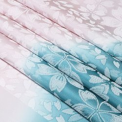 画像1: 帯揚げ　防染染め分け桜　（04）