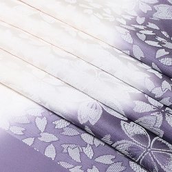 画像1: 帯揚げ　防染染め分け桜　（03）