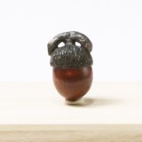 黄楊根付　団栗（B）【岡壱名入り】【桐箱付き】（2025年10月27日掲載）