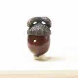 黄楊根付　団栗（虫入り）【岡壱名入り】【桐箱付き】（2025年10月27日掲載）