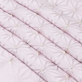 帯揚げ　麻の葉ツマミ　紅藤色（べにふじいろ）／裏葉柳（うらはやなぎ）（55）