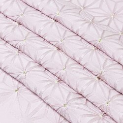 画像1: 帯揚げ　麻の葉ツマミ　紅藤色（べにふじいろ）／裏葉柳（うらはやなぎ）（55）