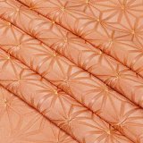 帯揚げ　麻の葉ツマミ　甚三紅（じんざもみ）／支子色（くちなしいろ）（52）