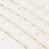 帯揚げ　麻の葉ツマミ　オフホワイト／七色（30）