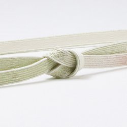 画像1: 帯締め　高麗耳付綾目二段ぼかし金散し　夏虫色（なつむしいろ）／虹色（にじいろ）（03）