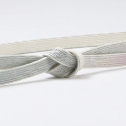 画像1: 帯締め　高麗耳付綾目二段ぼかし金散し　白藍（しらあい）／撫子色（なでしこいろ）（04）