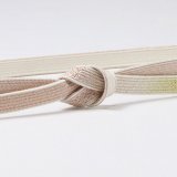 帯締め　高麗耳付綾目二段ぼかし金散し　虹色（にじいろ）／女郎花（おみなえし）（01）