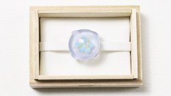 画像1: ガラス帯留め　ラウンドフラワー（21）