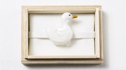 画像1: ガラス帯留め　アヒル（01）