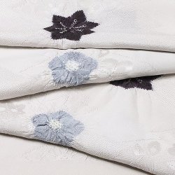 画像1: 帯揚げ　輪出し二色梅紅葉　（05）