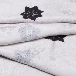 画像1: 帯揚げ　輪出し二色梅紅葉　（04）