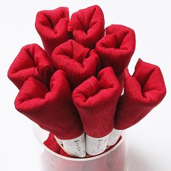 画像1: 着付道具　きんち腰紐　長尺　深赤（ふかあか） （01）