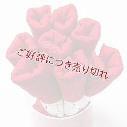 画像1: 着付道具　きんち腰紐　並寸　深赤（ふかあか） （01）