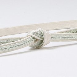 画像1: 帯締め　二枚重ね片胴ぼかし撚房　（03）