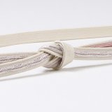 帯締め　二枚重ね片胴ぼかし撚房　（01）