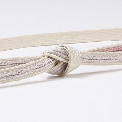 画像1: 帯締め　二枚重ね片胴ぼかし撚房　（01）