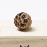 黄楊根付　蓮（小）【岡壱名入り】【桐箱付き】（2025年12月8日掲載）