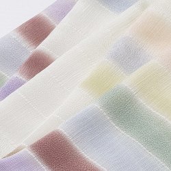 画像1: 帯揚げ　七色段ぼかし（A）　（02）