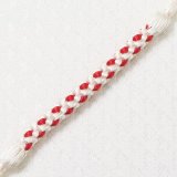 根付紐　オフホワイト／深緋（こきひ）（01）