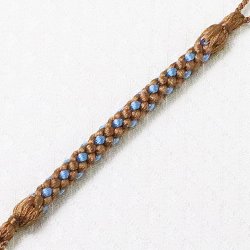 画像1: 根付紐　灰茶（はいちゃ）／薄花色（うすはないろ）（06）