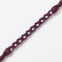 画像1: 根付紐　桑の実色（くわのみいろ）／白藍（しらあい）（08）