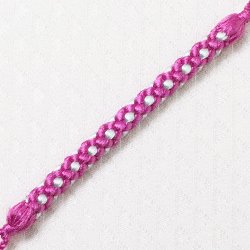 画像1: 根付紐　紅紫（べにむらさき）／藍白（あいじろ）（11）