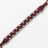 根付紐　暗紅色（あんこうしょく）／絹鼠（きぬねず）（07）