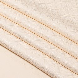 画像1: 帯揚げ　紋意匠羊歯紋　洗柿（あらいがき）（01）