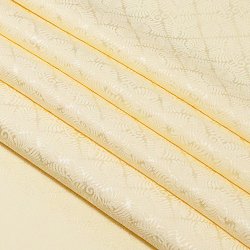 画像1: 帯揚げ　紋意匠羊歯紋　蜂蜜色（はちみついろ）（02）