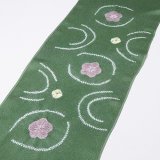 帯揚げ　輪出し縫い〆水紋に傘巻き　（03）