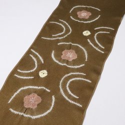 画像1: 帯揚げ　輪出し縫い〆水紋に傘巻き　（04）