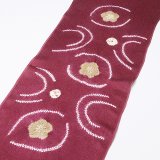 帯揚げ　輪出し縫い〆水紋に傘巻き　（01）