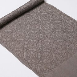 画像1: 帯揚げ　カテドラル無地　消炭色（けしずみいろ）（05）