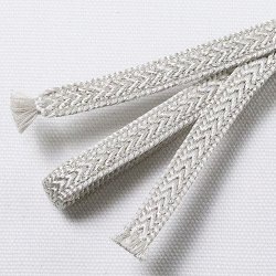画像1: 三分紐　浮山形組　白鼠色（02）