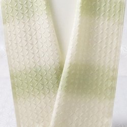 画像1: 半襟　七宝段ぼかし　裏葉柳（うらはやなぎ）（01）