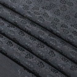 画像1: 喪服用帯揚げ　紋意匠＜菊唐草＞