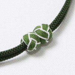 画像1: 羽織紐　無双　マグネット　＜小田巻＞　千歳緑（ちとせみどり）（34）