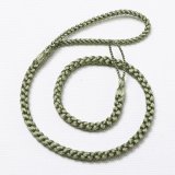 時計紐　四津組み　無地（長タイプ）　柳染（やなぎぞめ）（05）