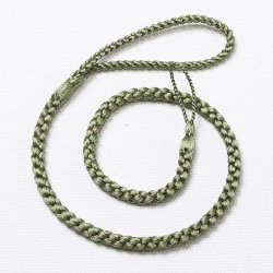 画像1: 時計紐　四津組み　無地（長タイプ）　柳染（やなぎぞめ）（05）