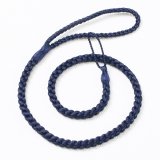 時計紐　四津組み　無地（長タイプ）　濃藍（こいあい）（06）