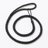 時計紐　四津組み　無地（長タイプ）　墨黒（すみぐろ）（03）